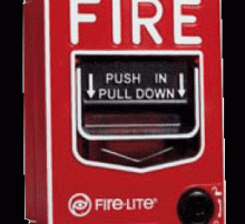 Fire alarm button by Alarmnet