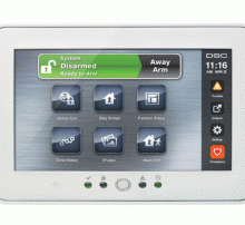 Wireless and touch screen burglar alarm for home and businesses from Alarmnet
